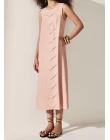 VESTIDO VISCOLINHO MIDI - Rosa