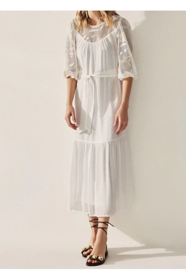 VESTIDO VISCOSE - Branco