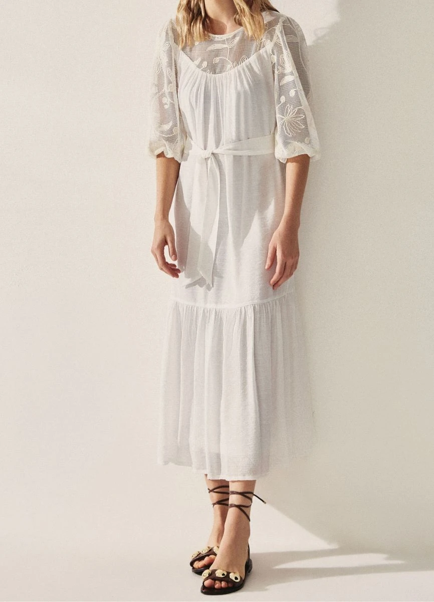 VESTIDO VISCOSE - Branco