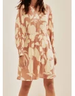 VESTIDO VISCOSE ESTAMPA FOLHAS - Folhas