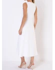 VESTIDO VISCOSE MIDI - Branco