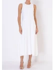 VESTIDO VISCOSE MIDI - Branco