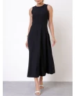 VESTIDO VISCOSE MIDI - Preto