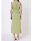 VESTIDO VISCOSE MIDI - Verde lima